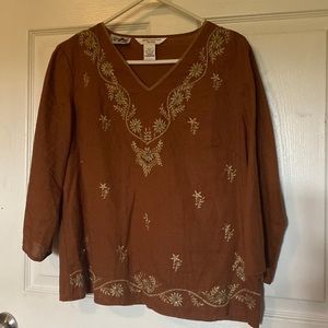 Richard Malcolm Irish Linen Top